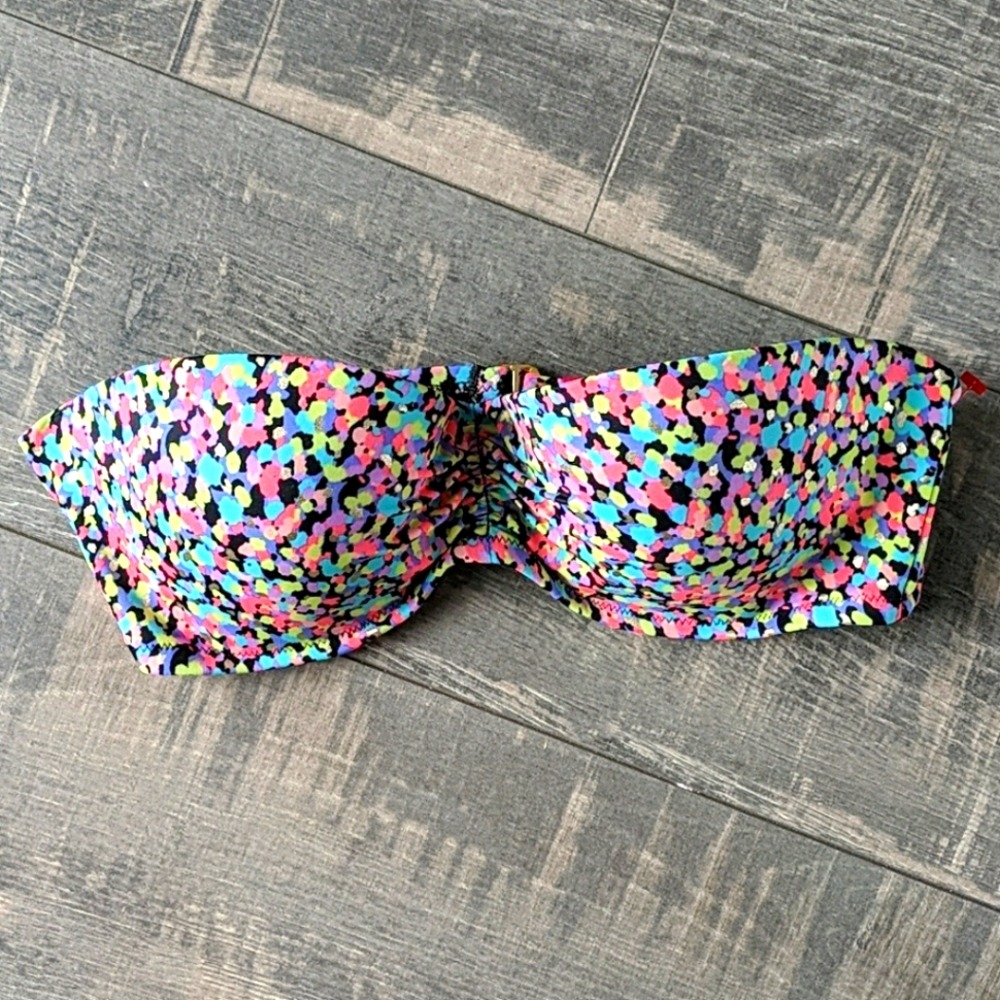 Victorias Secret Flirt Push-Up Bandeau Swim Top H1